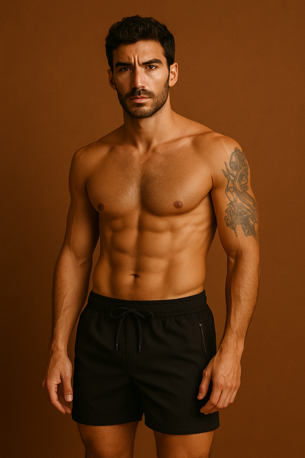 LEO | Men’s Swim Shorts with Zip Pockets