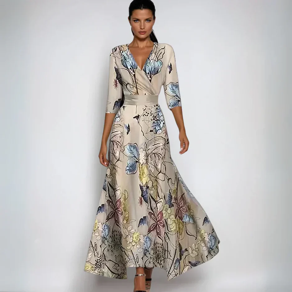 PAOLA | Women’s Midi Dress with Pockets