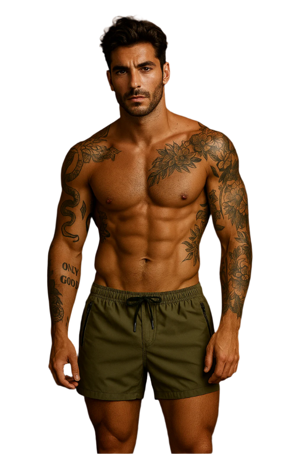 LEO | Men’s Swim Shorts with Zip Pockets