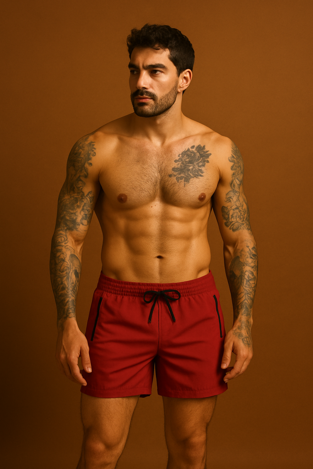 LEO | Men’s Swim Shorts with Zip Pockets
