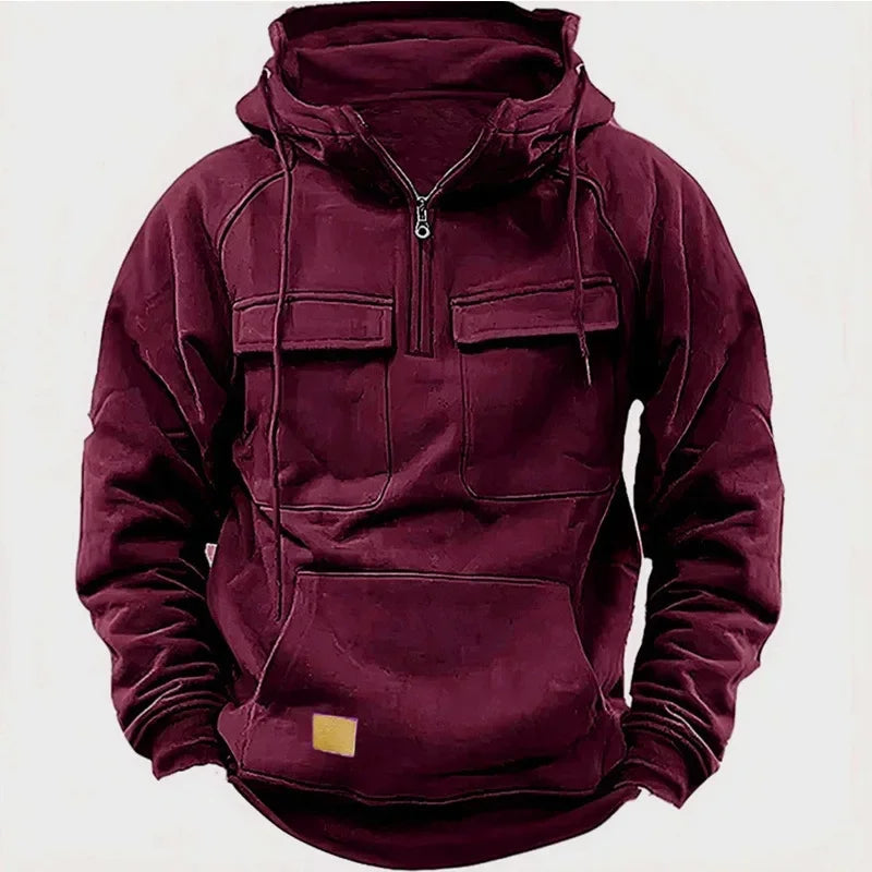 JACE | Men’s Fleece-Lined Winter Hoodie