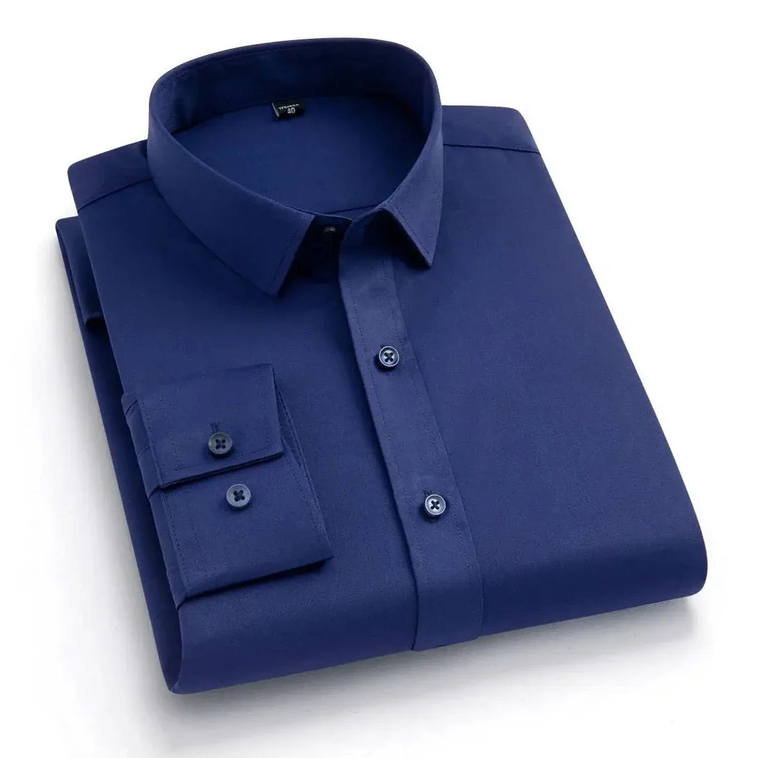 ROBERTO | Men’s Stretch Wrinkle-Resistant Formal Shirt