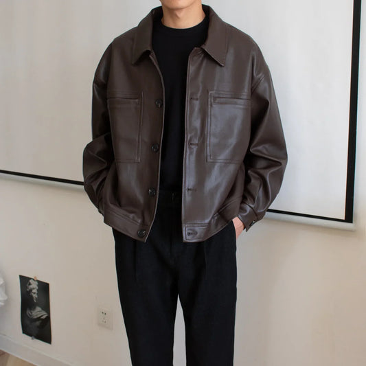 ALESSANDRO | Men's Retro Leather Jacket