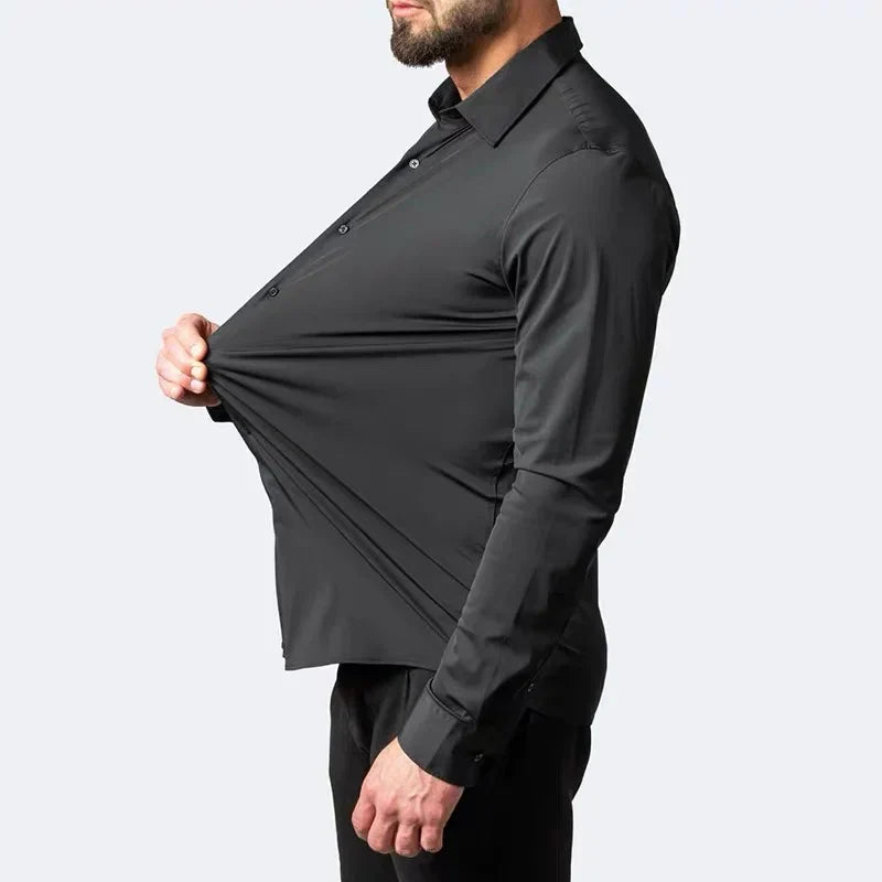 ROBERTO | Men’s Stretch Wrinkle-Resistant Formal Shirt